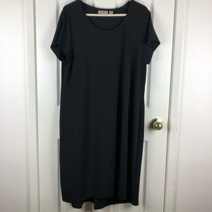 CHICO'S Easywear Short Sleeve Black Dress - Sz 3
